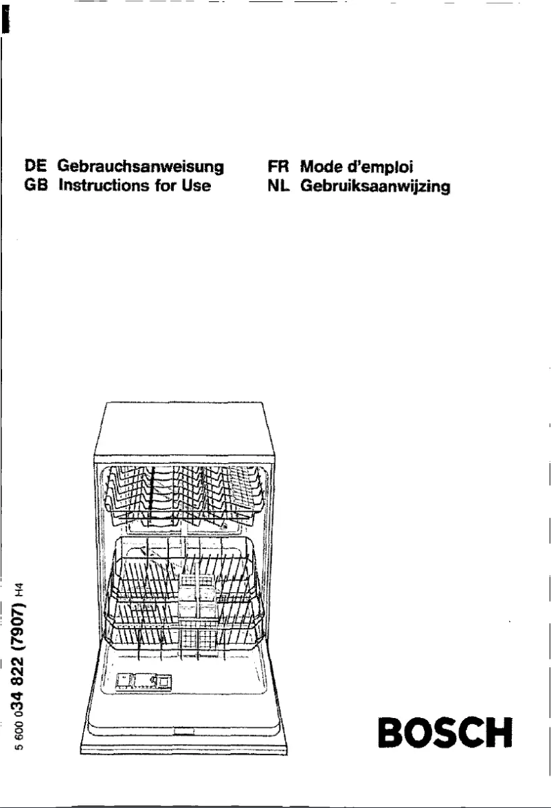 Page 1 de la notice Manuel utilisateur Bosch SGS4332