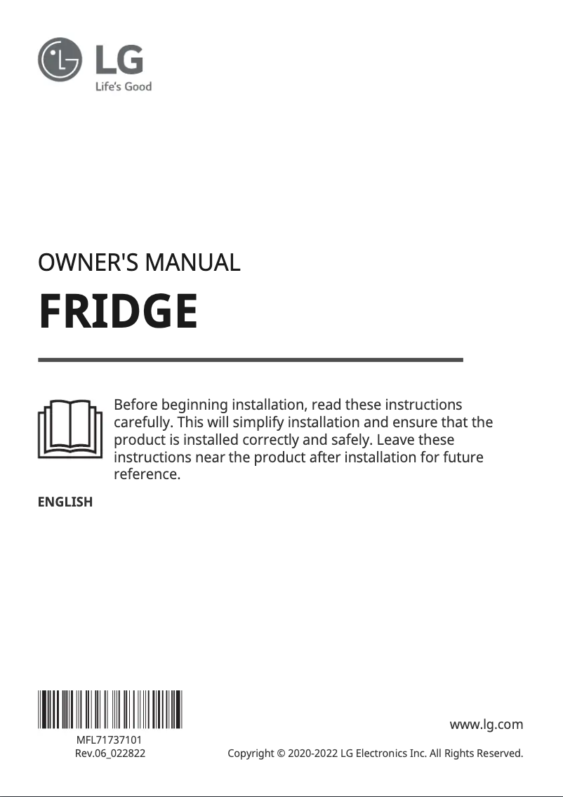 Page 1 de la notice Manuel utilisateur LG GLE51PZGSZ