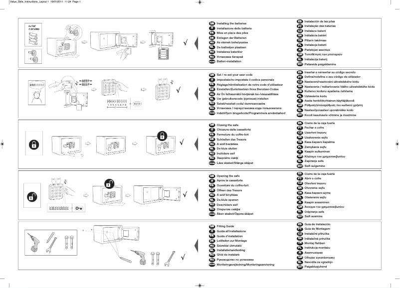 Page 1 of the manual User Manual Yale YLV200 DB1