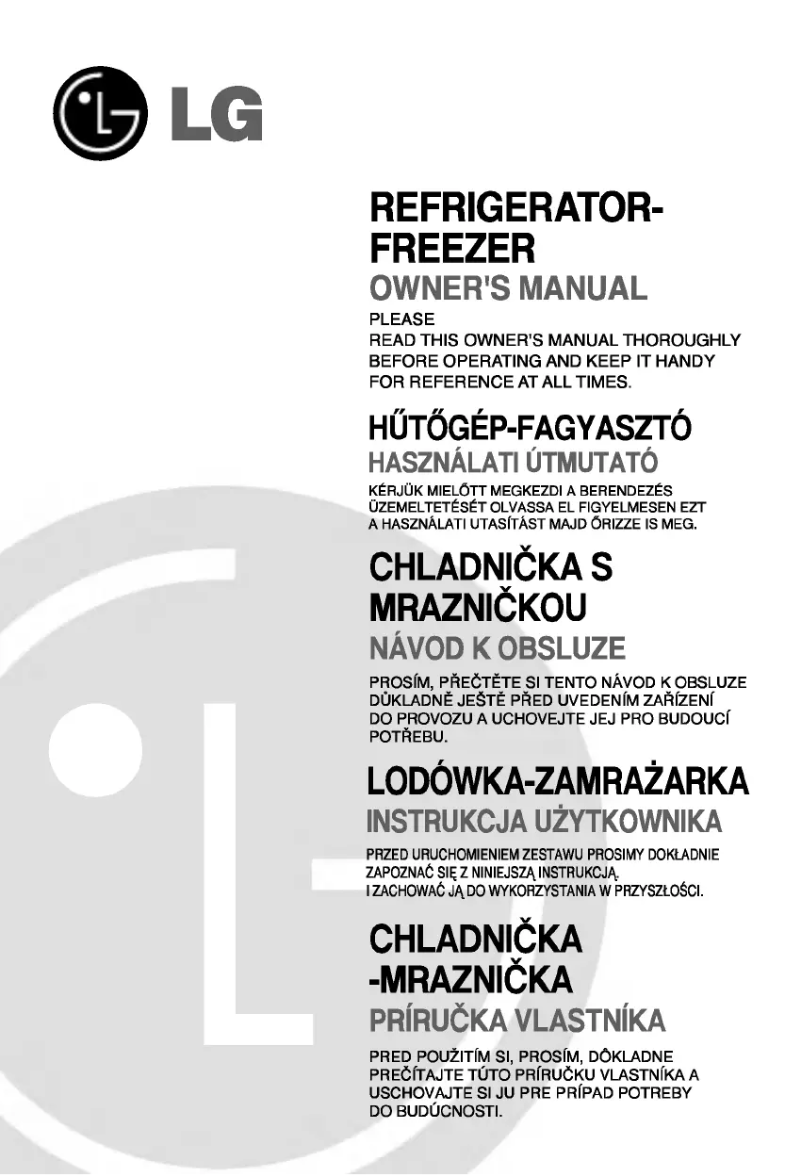 Page 1 of the manual User Manual LG GR-B652JLPK