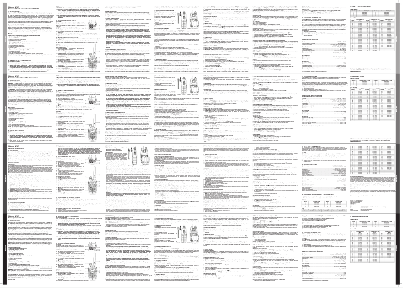 Page 1 de la notice Manuel utilisateur Midland G7 XTR Twin Pack