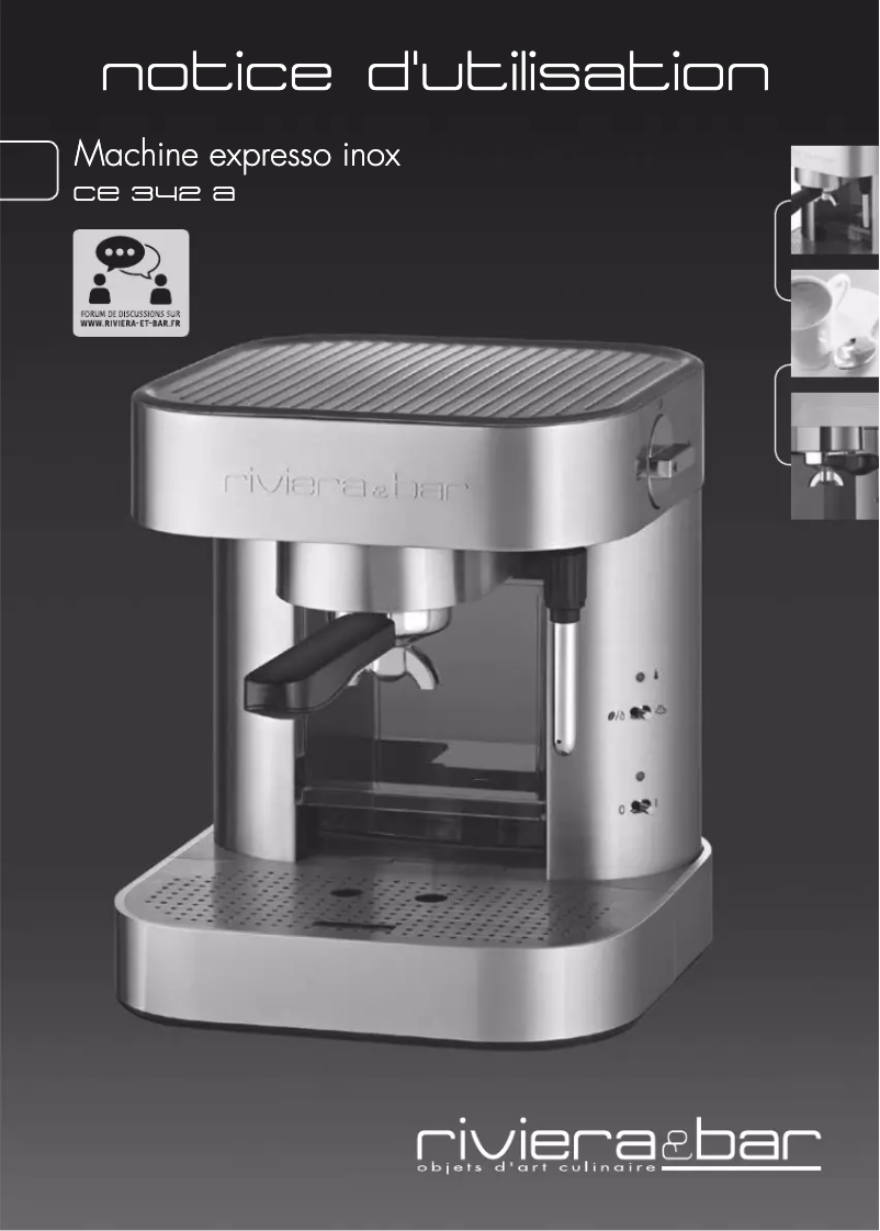 Page 1 de la notice Manuel utilisateur Riviera & Bar CE 342 A