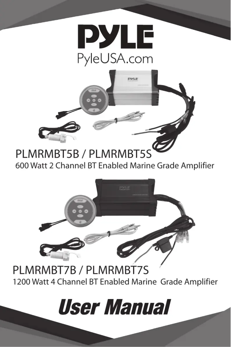 Page 1 de la notice Manuel utilisateur Pyle PLMRMBT5S