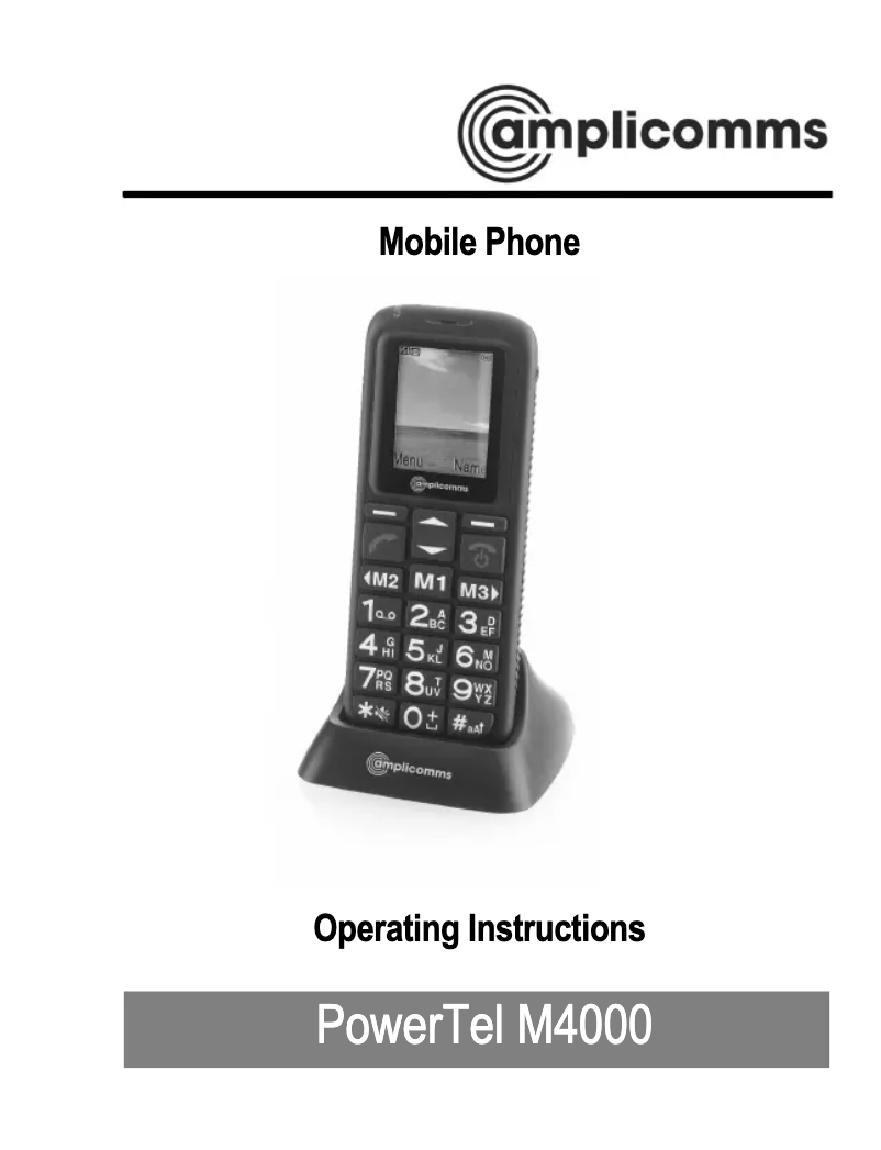 Page 1 de la notice Manuel utilisateur Amplicomms PowerTel M4000