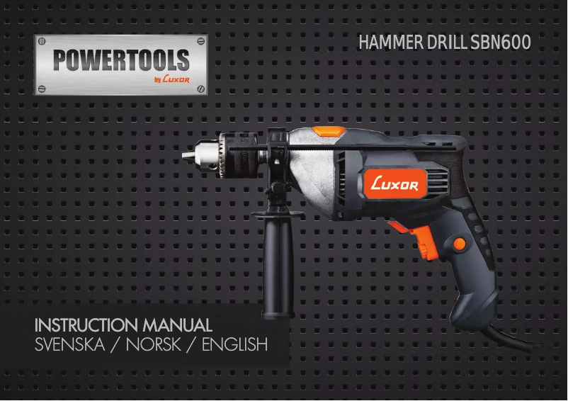 Page 1 de la notice Manuel utilisateur Luxor SBN600