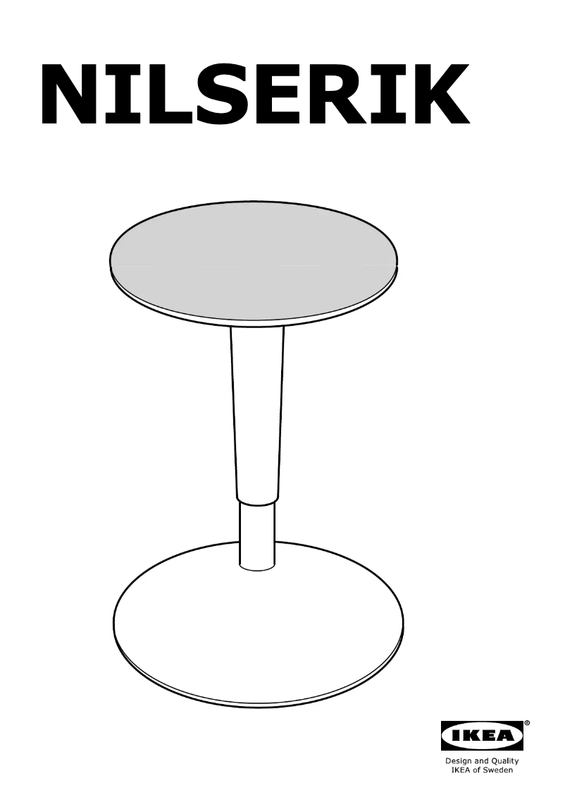 Page 1 de la notice Mode d'emploi Ikea NILSERIK