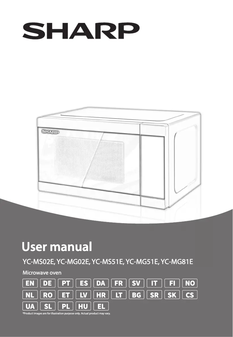 Página 1 del manual Manual de usuario Sharp YS-MG02E