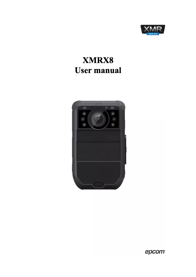 Page 1 of the manual User Manual Epcom XMRX8