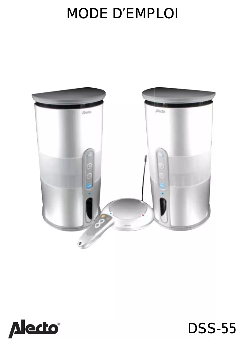 Page 1 of the manual User Manual Alecto DSS-55