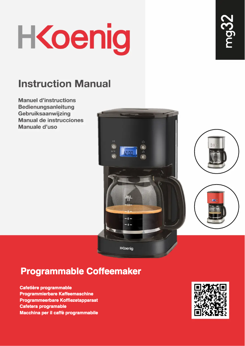 Page 1 de la notice Manuel utilisateur H.Koenig MG32