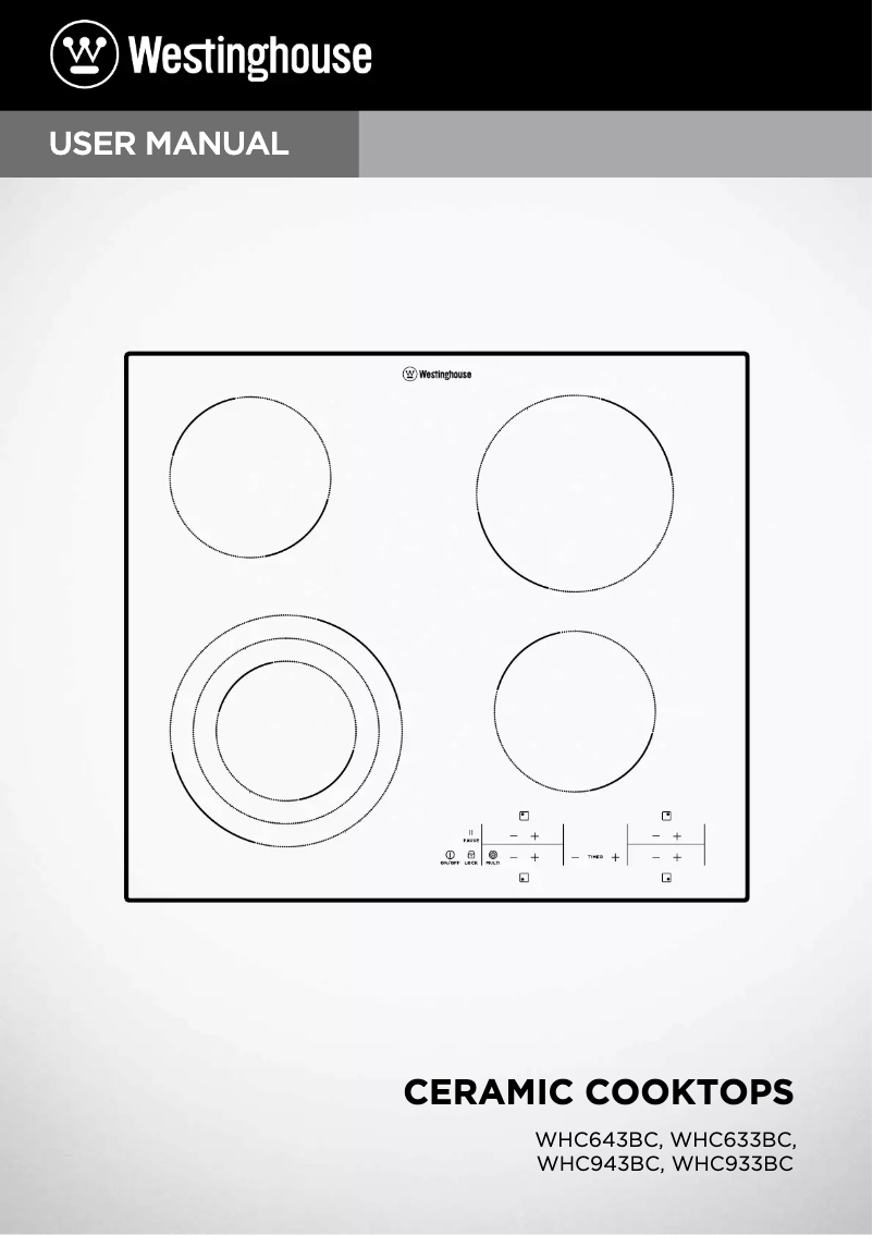Página 1 del manual Manual de usuario Westinghouse WHC633BC