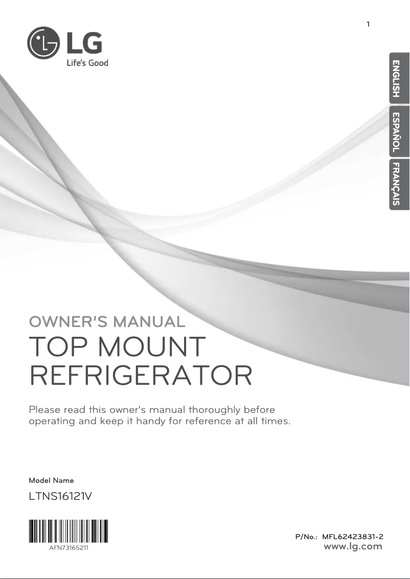 Page 1 de la notice Manuel utilisateur LG LTNS16121V