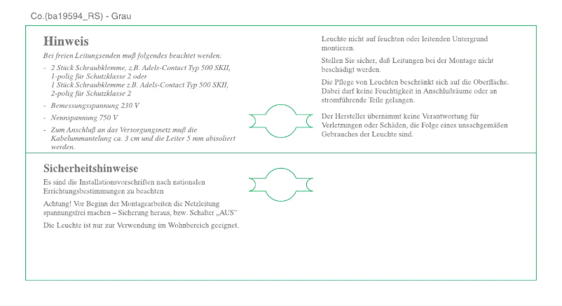 Page 1 de la notice Manuel utilisateur Trio Lighting Paper 3590010-01