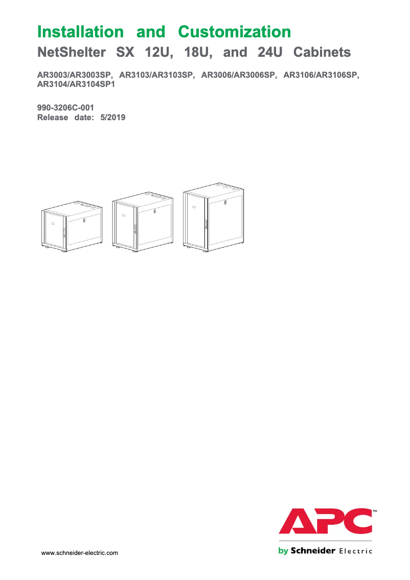 Page 1 de la notice Manuel utilisateur APC AR7261