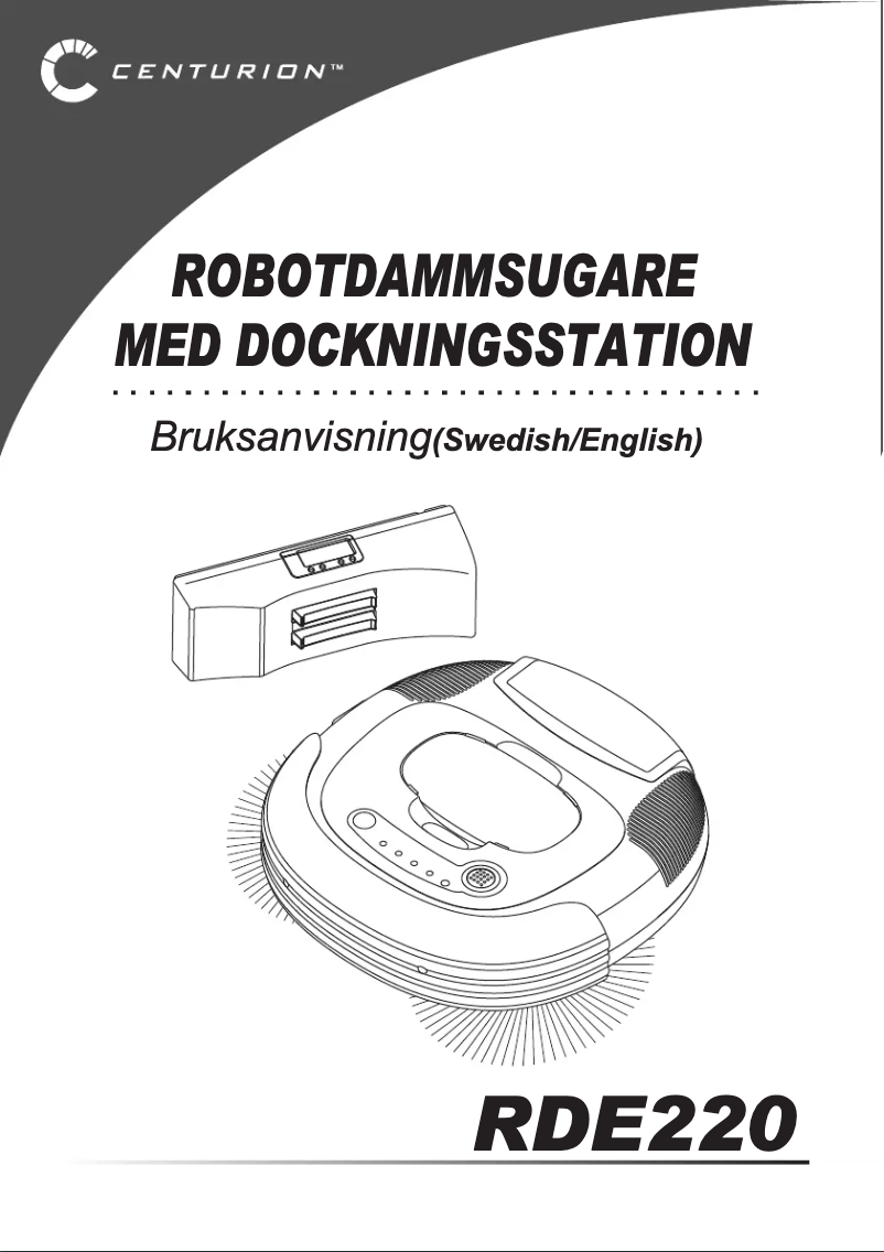 Page 1 de la notice Manuel utilisateur Centurion RDE220