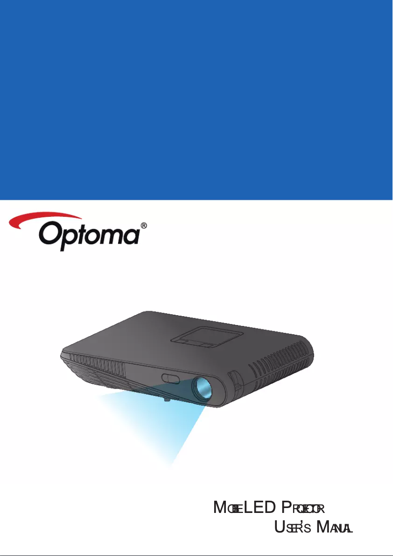 Página 1 del manual Manual de usuario Optoma ML800