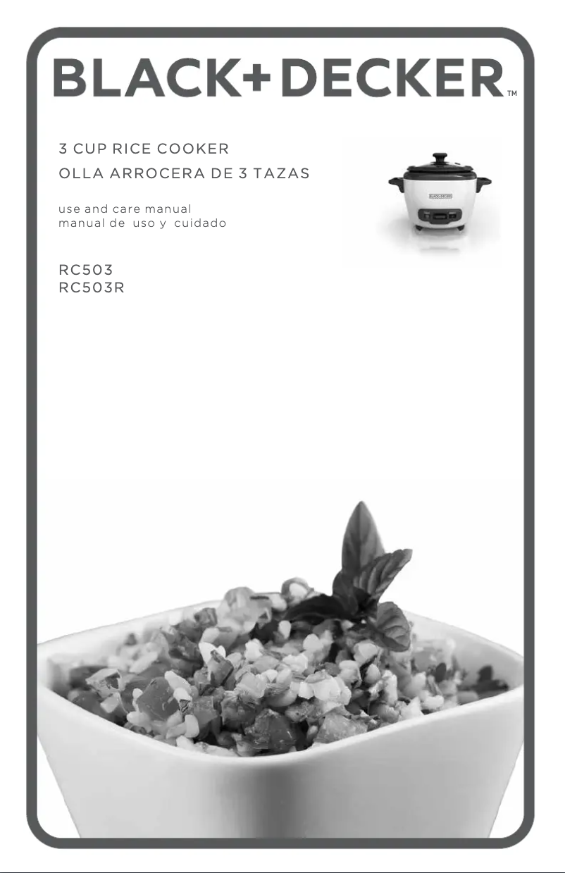Página 1 del manual Manual de usuario Black & Decker RC503