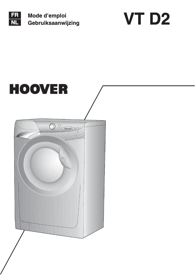 Página 1 del manual Manual de usuario Hoover VT 1014D23/1-S