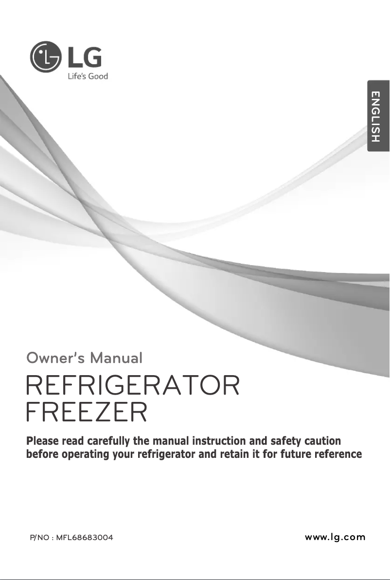 Page 1 de la notice Manuel utilisateur LG GR-B222RLCL