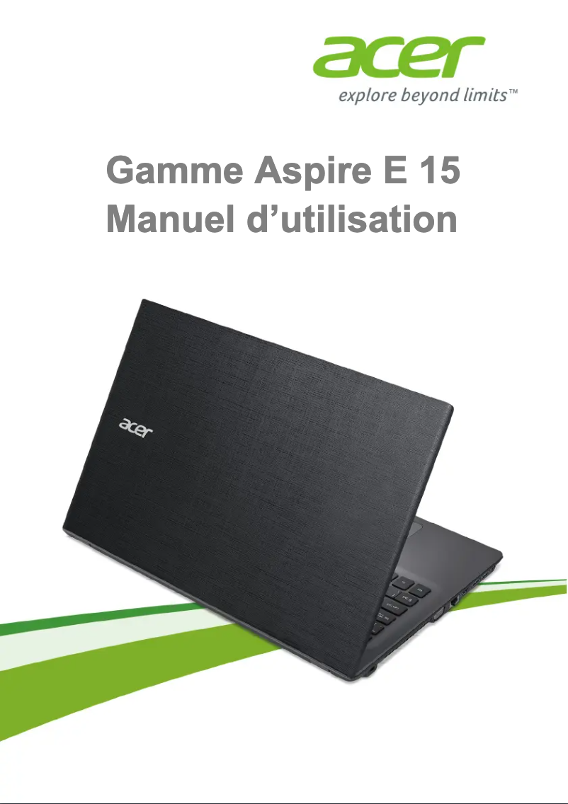 Page 1 de la notice Manuel utilisateur Acer Aspire E5-574