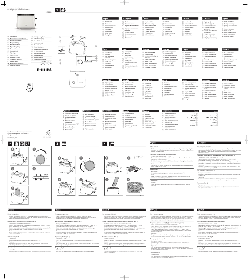 Page 1 de la notice Manuel utilisateur Philips Daily Collection HD2850