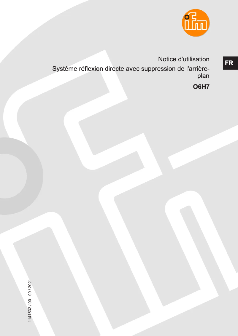 Página 1 del manual Manual de usuario IFM O6H706