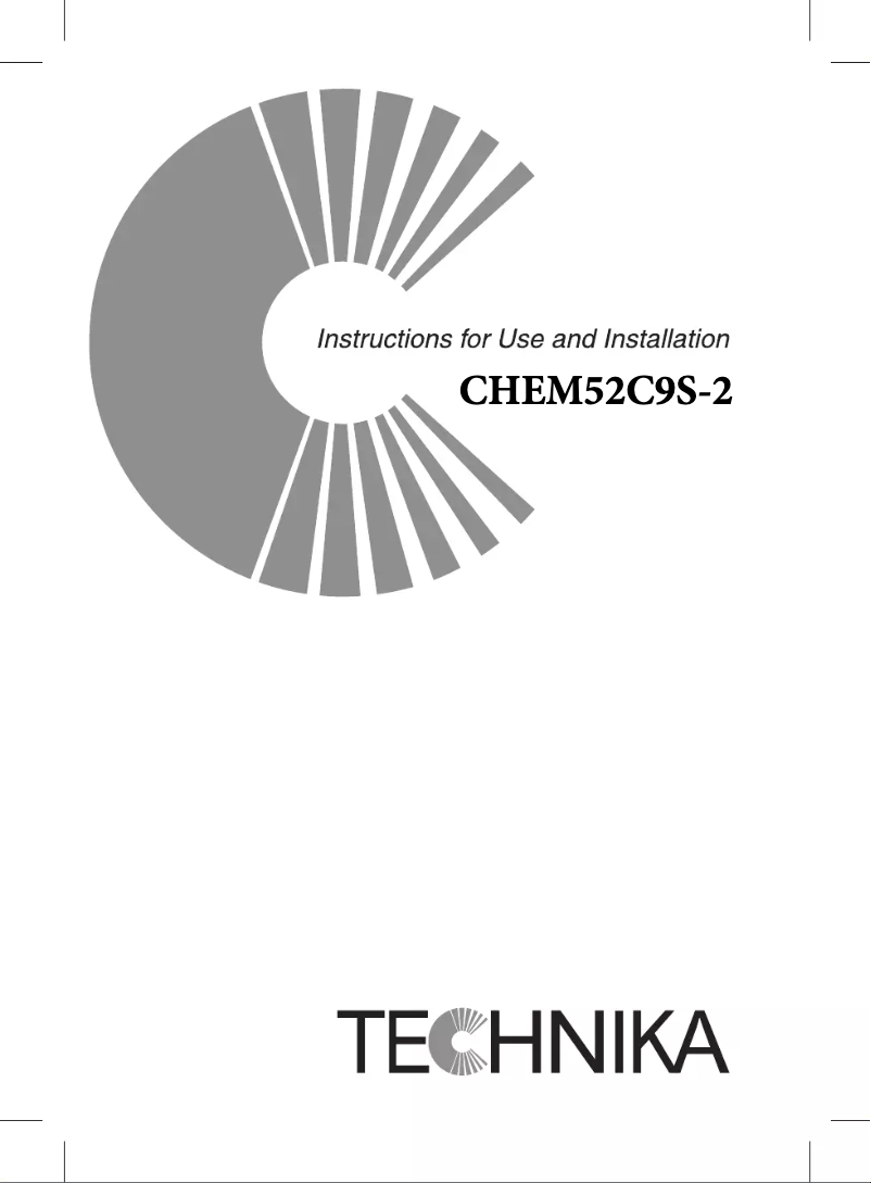 Página 1 del manual Manual de usuario Technika CHEM52C9S-2