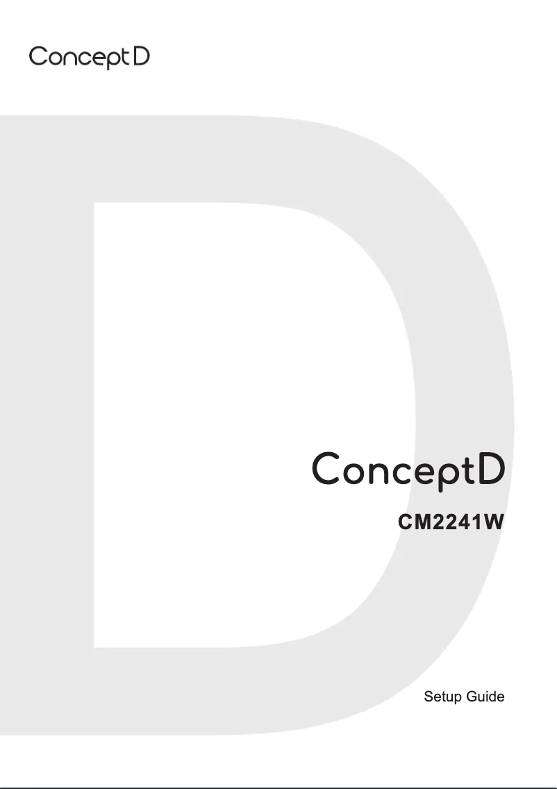 Page 1 de la notice Manuel utilisateur Acer CM2241W