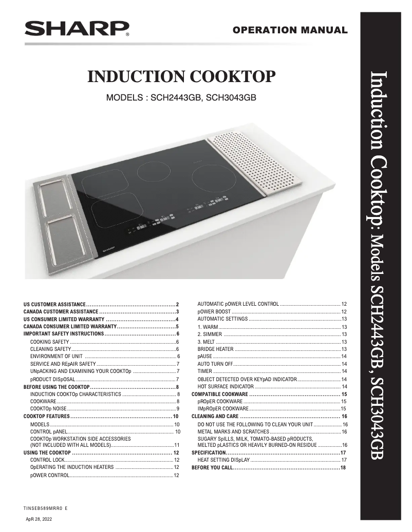 Image de la première page du manuel de l'appareil SCH2443GB