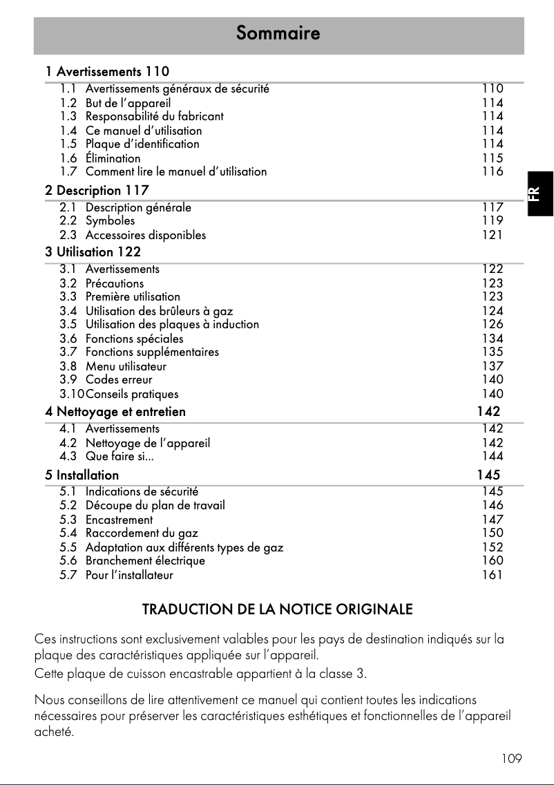 Page 1 de la notice Manuel utilisateur Smeg PM3743D