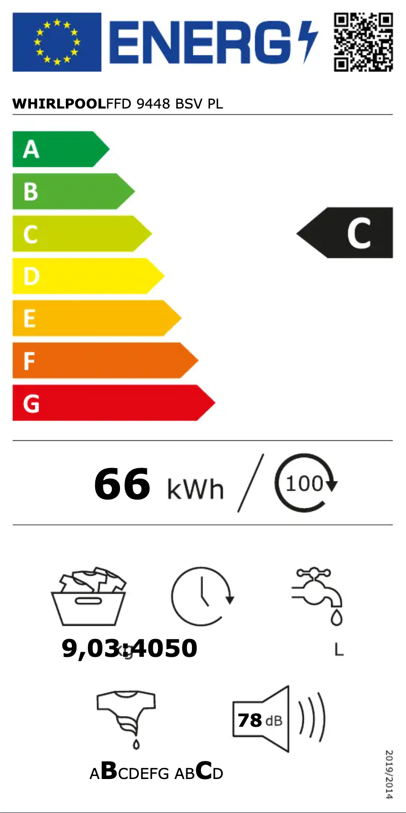 Página 1 del manual Manual de usuario Whirlpool FFD 9448 BSV PL