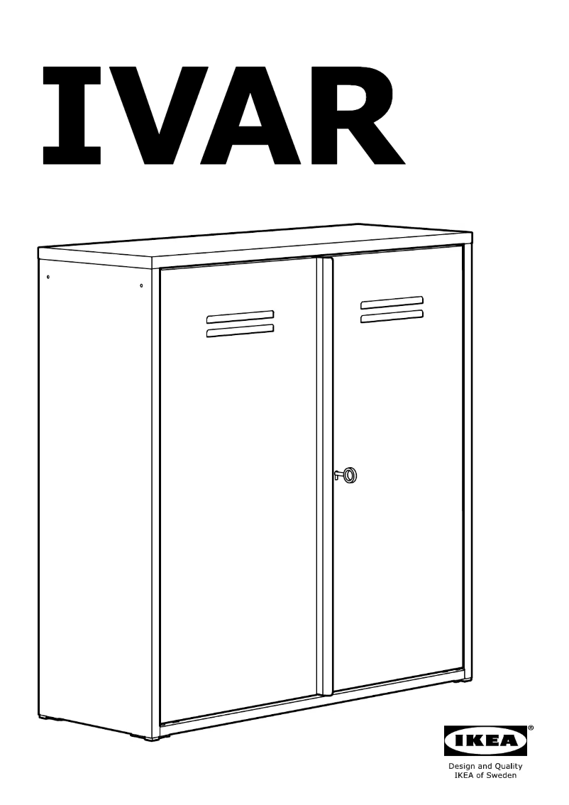 Page 1 de la notice Manuel utilisateur Ikea IVAR (89x30x124)