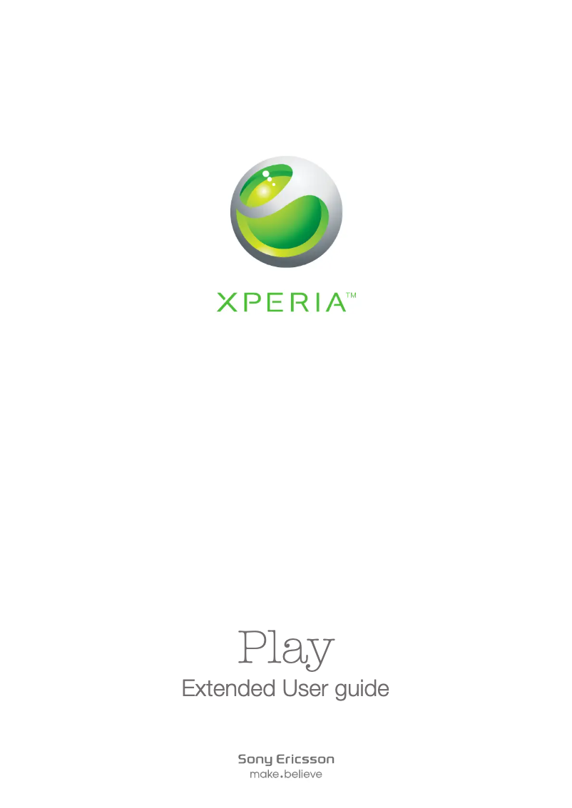 Page n°1 - Manuel utilisateur Sony Ericsson Xperia Play
