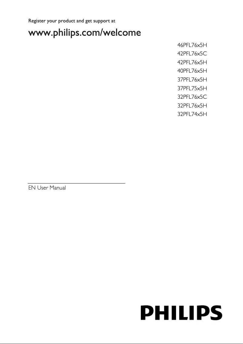 Page n°1 - Manuel utilisateur Philips 46PFL7605H