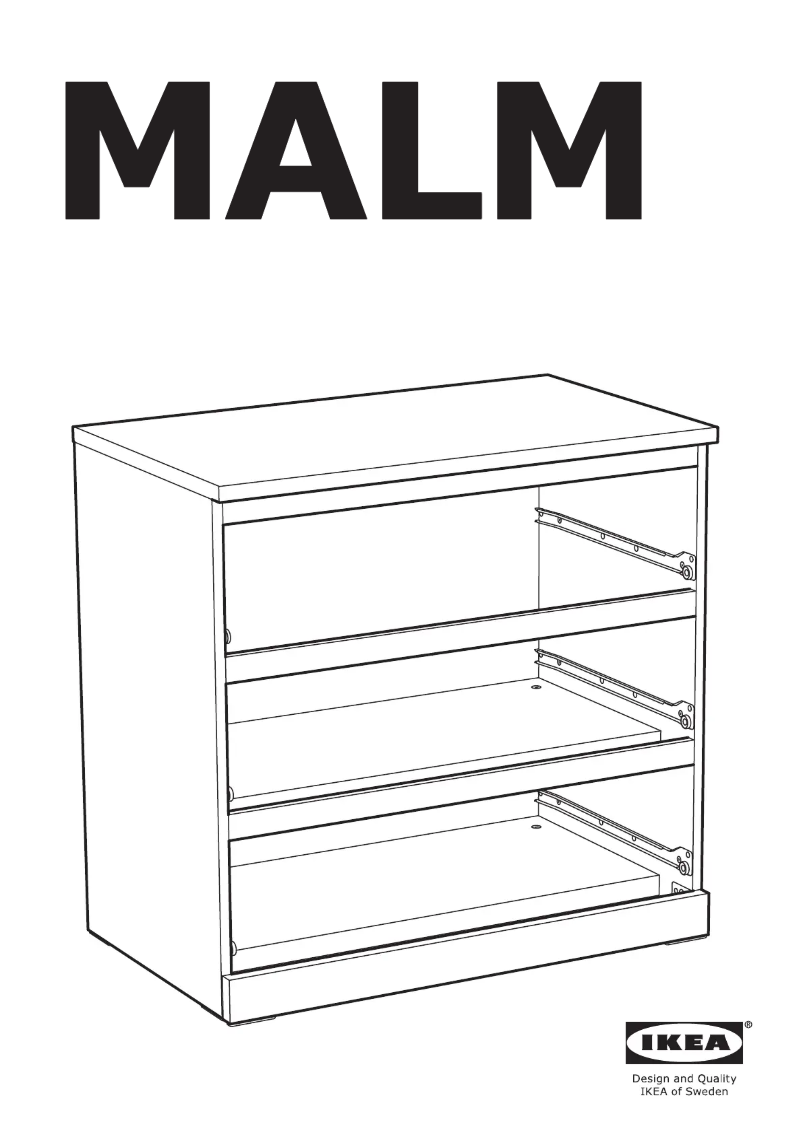 Page 1 de la notice Manuel utilisateur Ikea MALM 804.035.64