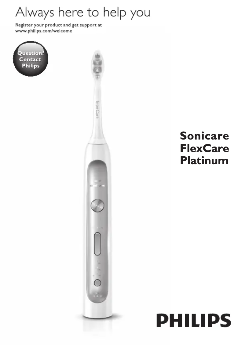 Page 1 de la notice Manuel utilisateur Philips Sonicare HealthyWhite HX6780