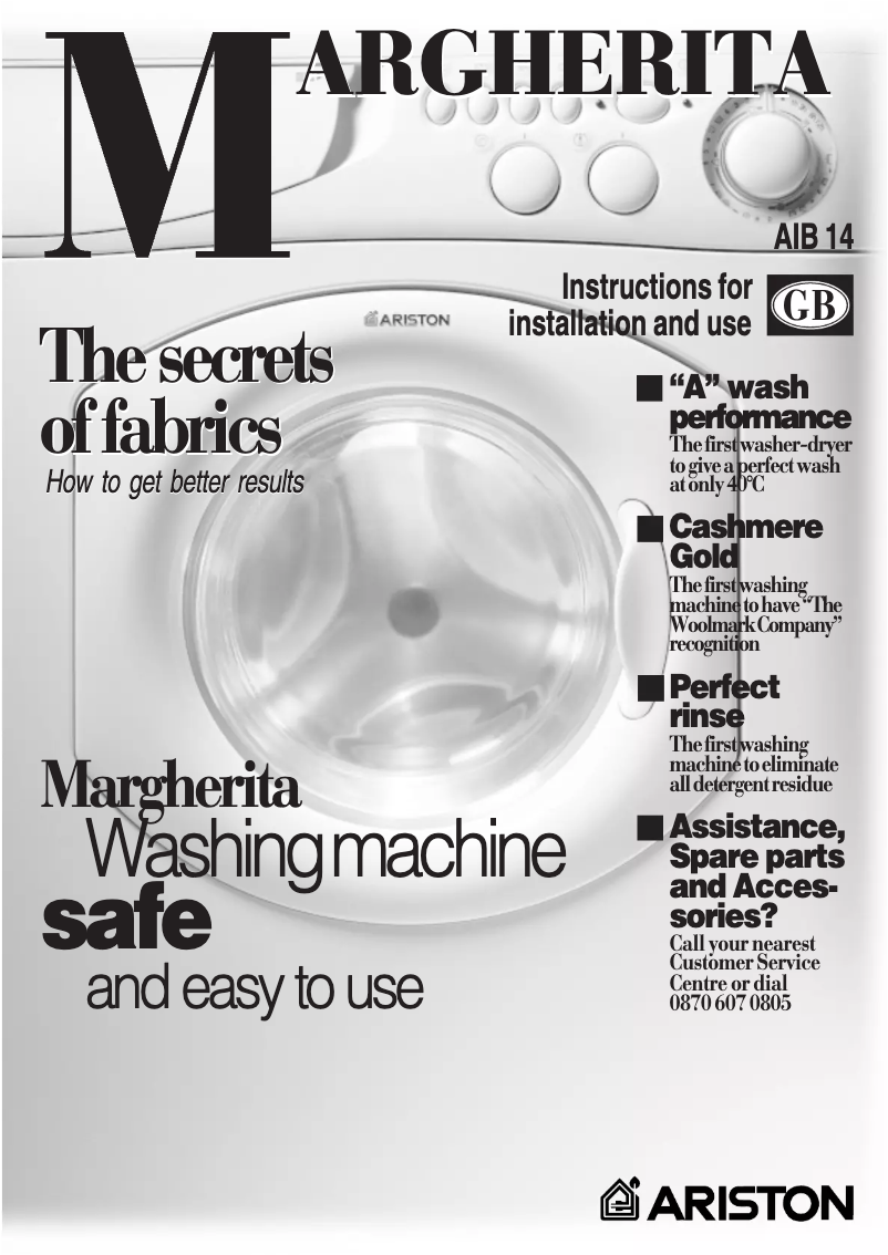 Página 1 del manual Manual de usuario Ariston Thermo AIB14