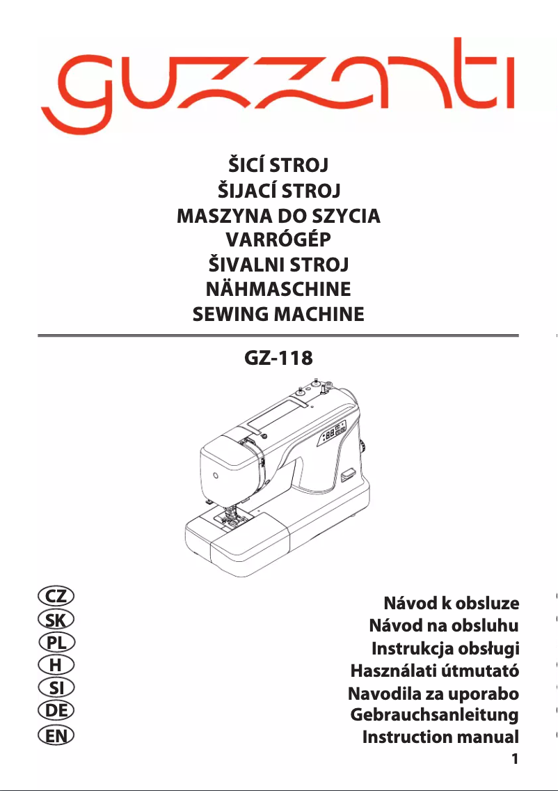 Página 1 del manual Manual de usuario Guzzanti GZ-118