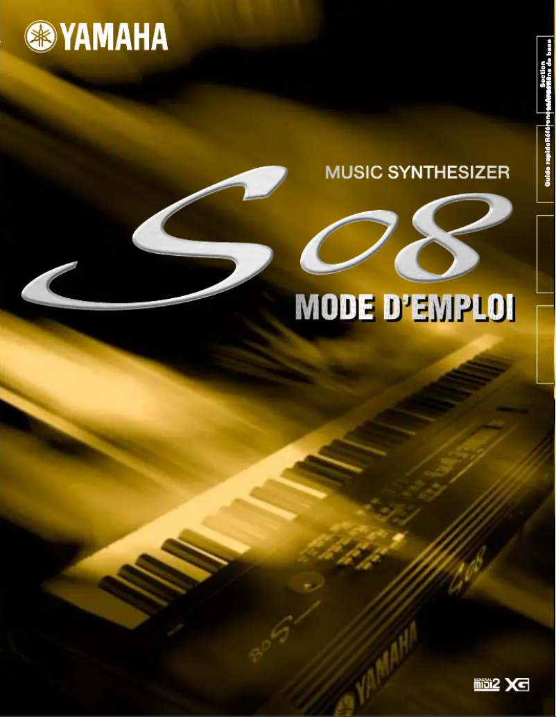 Page 1 de la notice Manuel utilisateur Yamaha S08