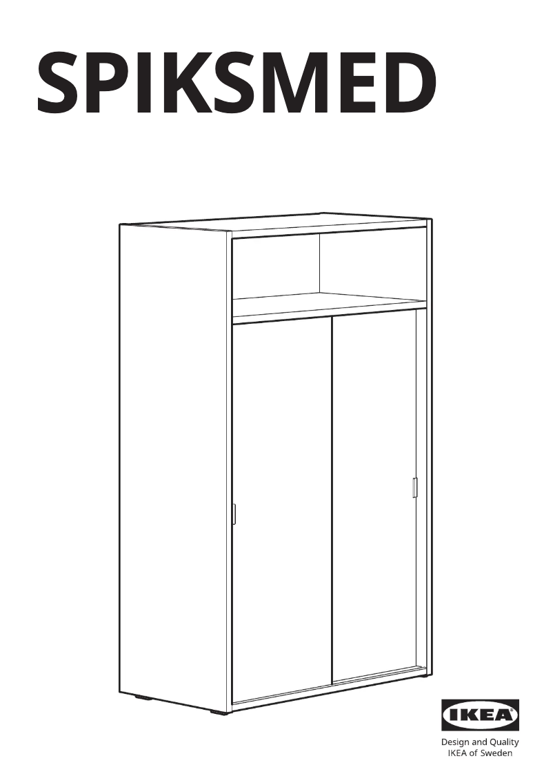 Page 1 de la notice Manuel utilisateur Ikea SPIKSMED 105.208.73