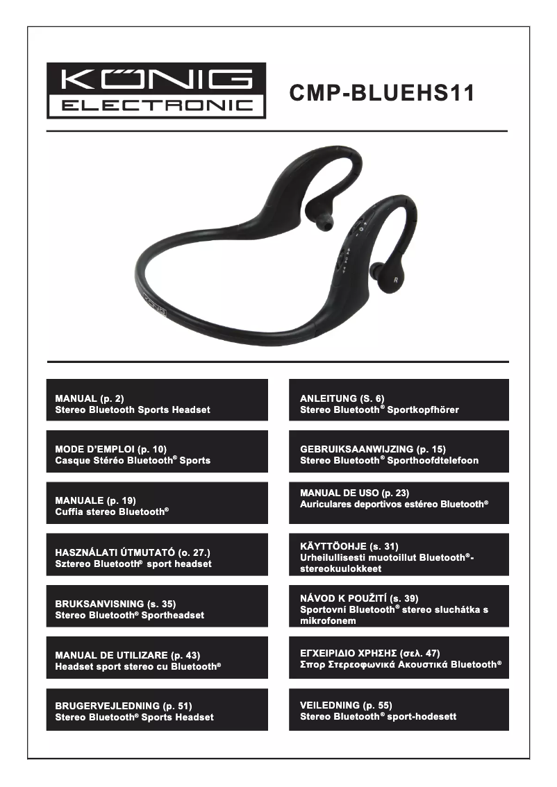 Page 1 de la notice Manuel utilisateur Konig CMP-BLUEHS11