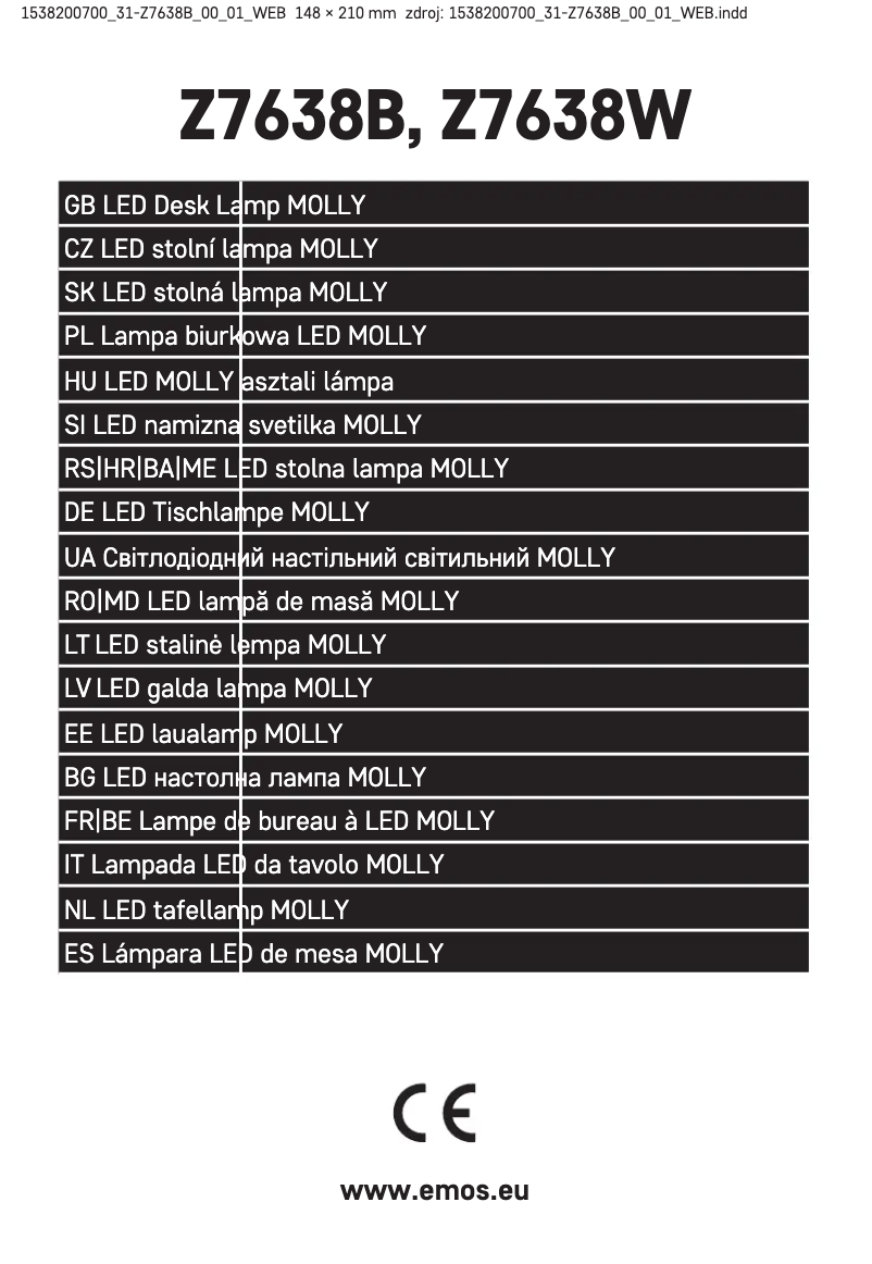 Página 1 del manual Manual de usuario Emos Z7638B
