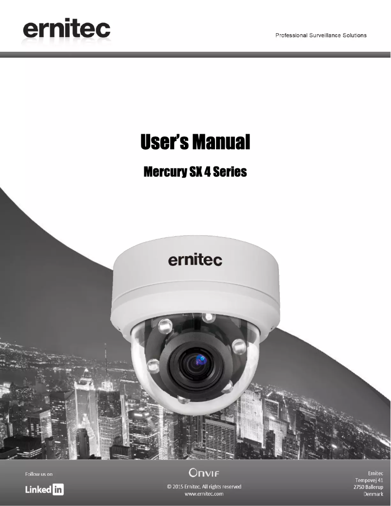 Página 1 del manual Manual de usuario Ernitec SX-343IR