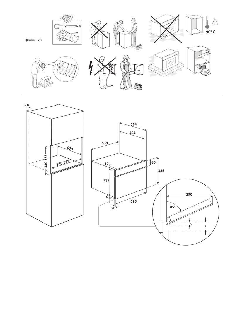 Page 1 de la notice Instructions de sécurité Whirlpool W7 MD440 NB