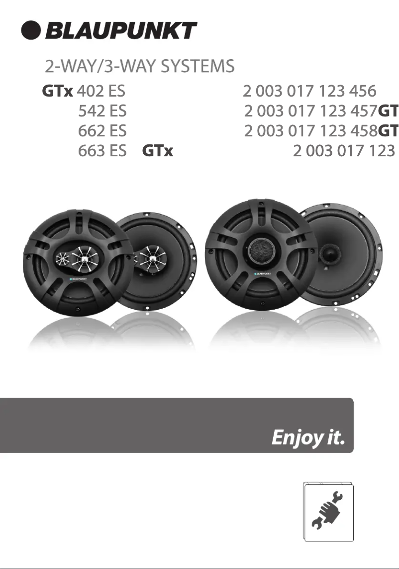 Page 1 de la notice Manuel utilisateur Blaupunkt GTx 402 ES