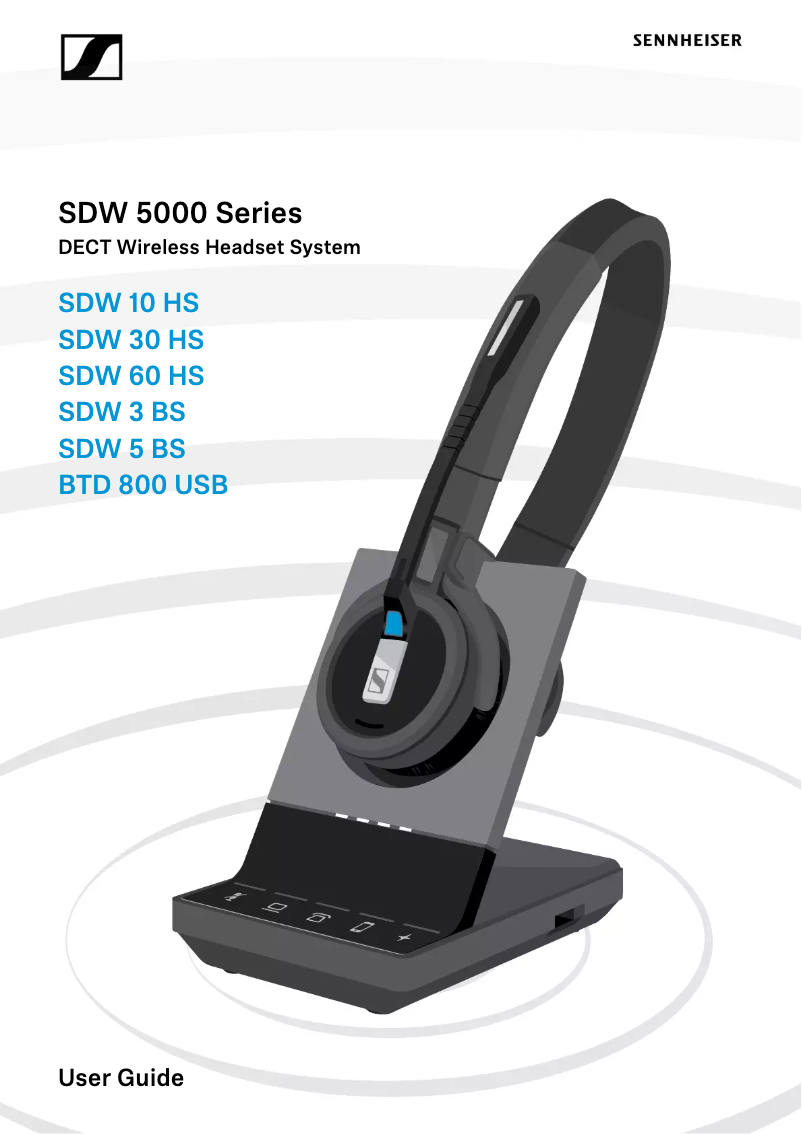Page 1 de la notice Manuel utilisateur Sennheiser SDW 5 BS