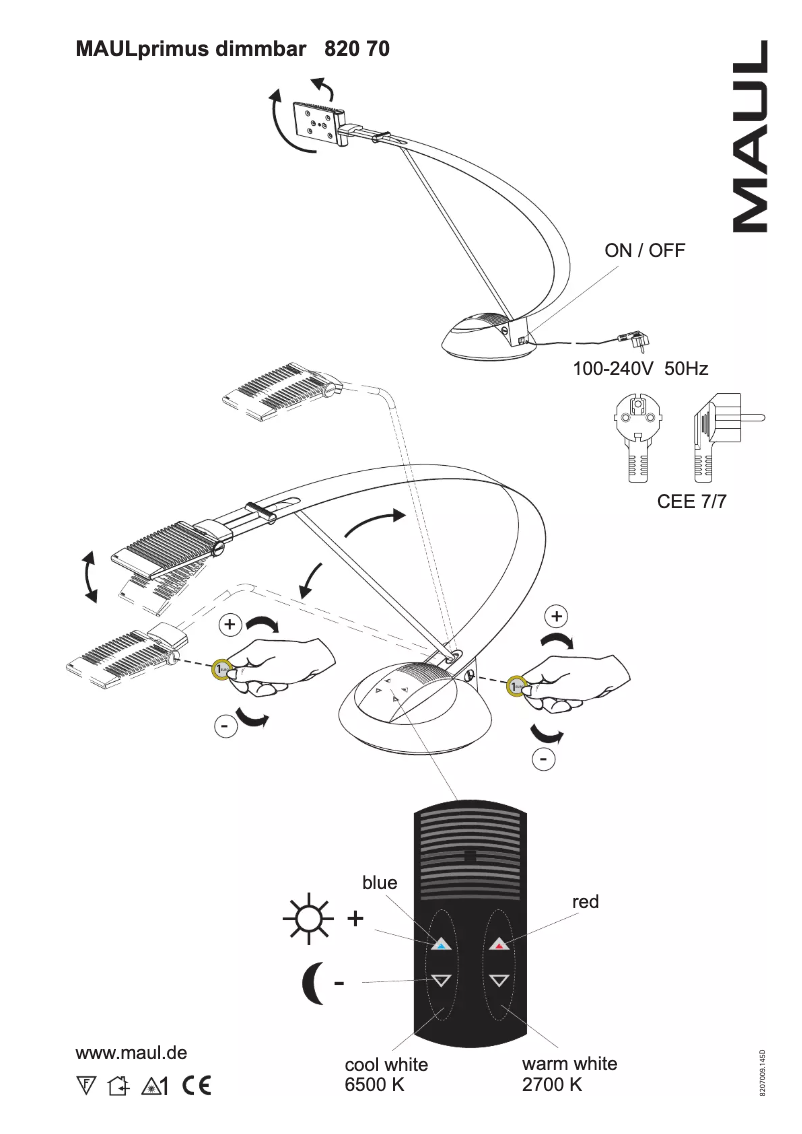 Page 1 de la notice Manuel utilisateur MAUL Primus