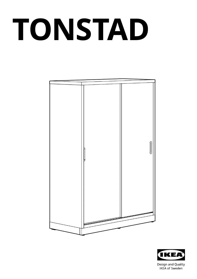 Page 1 de la notice Manuel utilisateur Ikea TONSTAD 304.888.86