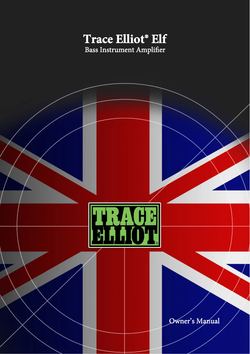 Page 1 de la notice Manuel utilisateur Peavey Trace Elliot ELF Ultra Compact