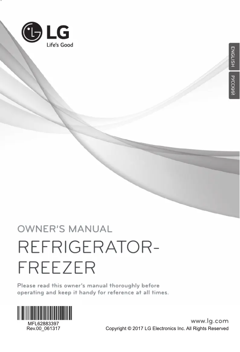 Page 1 de la notice Manuel utilisateur LG GR-B399SQQZ